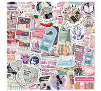 Autocollants en vinyle pour ordinateur portable Kindle, Lot de 150 autocollants roses pour livres pour Kindle, Stickers Aesthetic, Waterproof/Décoration, pour Scrapbooking/Ordinateur Portable