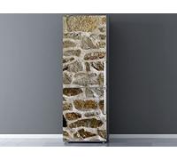 Autocollants en Vinyle pour réfrigérateur, revêtement de maçonnerie en Pierre irrégulière, adhésif résistant et Facile à appliquer, adhésif décoratif au Design élégant 185x60cm