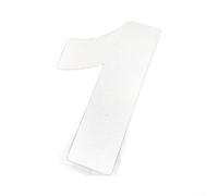 Autocollants en vinyle transparent pour numéro de maison de qualité supérieure pour boîte aux lettres et porte, décalcomanies d'adresse, résistant aux intempéries et aux UV, facile à appliquer, noir