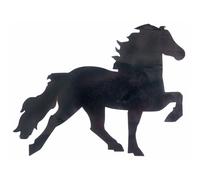 Autocollants équitation Karlslund Icelandic horse Noir 14,5x11,5 cm