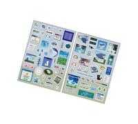 Autocollants esthétiques et gourmands en papier synthétique pour scrapbooking, décoration de journal intime, carnet résistant aux déchirures