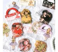 Autocollants esthétiques pour scrapbooking, 180 pièces, autocollants pour filles, mignons, animaux, matériel décoratif, accessoires pour albums Scrapbooking Bullet Journal Accessoires(Fairytale