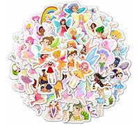 Autocollants et décalcomanies de fées pour ordinateur portable, décorations de fête le thème des fées, cadeaux et fournitures de fête, figurines autocollants silhouettes de fées - Fairy Stickers