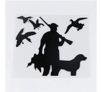 Autocollants Et Décalcomanies De Voiture 17X15.2Cm Chasseurs Et Chiens Autocollant De Voiture Décalcomanie En Vinyle Décoration Drôle Créative (2 Pièces) (2 Pièces)