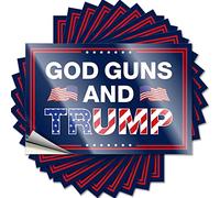 Autocollants et décalcomanies pour boîte à outils Donald Trump Cadeaux God Guns and Trump Tool Sticker Trump Tool Decal Autocollants et décalcomanies de Noël pour boîte à outils (6 x 9 cm)