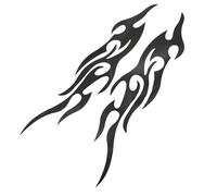 Autocollants et décalcomanies pour moto - Motif flamme - Pour homme - Résistant aux intempéries - Design cool pour pare-chocs, camion, chariot de golf, boîte aux lettres, fenêtre, valise