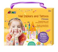 Autocollants et tatouages pour les ongles, princesse multicolor TU