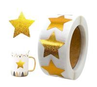 Autocollants Étoiles 500 Étiquettes Autoadhésives Pailletées Loisirs | Rouleau d'Autocollants Pour Pour Décoration Scolaire Bureau Récompenses Enseignants Parents Élèves