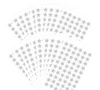 Autocollants étoiles, 770 pièces 10 feuilles d'autocollants étoiles laser pour enfants, autocollants à paillettes pour décoration artisanale, couleurs argentées, pour enseignants et travaux manuels