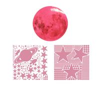 Autocollants Étoiles Et Lune Imperméables En Pvc, Fresques Pour Chambre D'enfants, Plafond, Cadeaux Pour Pépinière, Bricolage Artistique, Décoration De Salon, Lueur Dans La Nuit