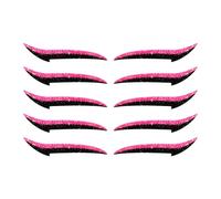 Autocollants Eye Liner Réutilisables - Patchs à Paupières Cils - Disque Maquillage Portable pour Voyage Spectacle Danse, 10 Pièces Résistant à l'Eau