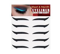 Autocollants eyeliner ailés - décalcomanies pour les yeux de pelage et de bâton, ruban de de maquillage | Pochoir d'eye-liner auto-adhésif instantané, outil de doublure pour les yeux réutili