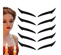 Autocollants Eyeliner Cils - Adhésif pour Patch à Paupières | Disque Maquillage Portable pour Voyage Spectacle Danse, 10 Pièces Résistant à l'Eau