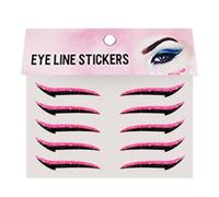 Autocollants Eyeliner Cils - Bande Adhésive pour Fard à Paupières,Disque Maquillage Portable pour Voyage Spectacle Danse, 10 Pièces Résistant à l'Eau