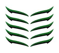 Autocollants eyeliner réutilisables | Patches de cils à paupières | Gue de cils de fards à paupières | 10 morceaux d'autocollants de maquillage pour les yeux imperméables, Strip de fard à paupières du