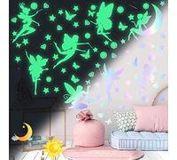 Autocollants Fée Phosphorescentes Etoiles Phosphorescentes Plafond Etoiles Papillon Diamant Fluorescente Lumineuse Stickers Muraux Décoration pour Bébé Enfants Fille Enfant Chambre Décoration Vert