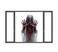 Autocollants Fenêtre Halloween Décalcomanies Miroir d'Horreur Sanglantes