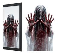 Autocollants Fenêtre Halloween Stickers Miroir Effrayants Sanglants