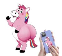 Autocollants Fesses De Cheval 3D - Vignettes Souples À Pincer, Adhésifs Anti-collision Année Du Destrier Pour Ordinateurs Et Gourdes, Sticker Relief Flatteur Au Smartphones | Décalcomanies Squeeze Mig