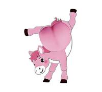 Autocollants Fesses De Cheval 3D - Vignettes Souples À Pincer, Adhésifs Anti-collision Année Du Destrier Pour Ordinateurs Et Gourdes, Sticker Relief Flatteur Au Smartphones | Décalcomanies Squeeze Mig