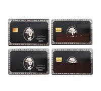 Autocollants fins et imperméables pour carte de crédit, 0,1 cm, amusants et fonctionnels, sans bulles, application facile, cartes élégantes pour prêt, financement et identifiants clés