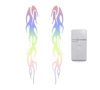 Autocollants flammes de moto - Autocollants réfléchissants pour voiture, camion imperméable | Autocollants tendance pour motos et véhicules utilitaires