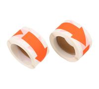 Autocollants Fléchés Directionnels Orange 2 Rouleaux | Papier Autocollant, Identification Rapide, Guidage du Flux, Écriture Facile, pour Dossiers et Armoires