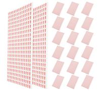Autocollants Fléchés Lot Rouges en Papier, 20 Feuilles | Adhésif à Décoller Rapidement, Visible et Clair, pour Portes, Murs, Cartons et Colis
