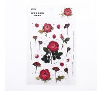Autocollants Fleurs De Saison En Pvc, Étiquette Décorative Pour Journal Intime, 1 Feuille, 10 Modèles