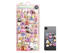 Autocollants flottants 3D - 7,87 x 3,74 pouces pour scrapbooking | Autocollants de dessin animé en PVC, pour cahiers, manuels, tablettes, d'eau | Jouets lumineux pour filles mignonnes, autoco