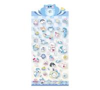 Autocollants Flottants 3D, Avec Divers Thèmes D'animaux, 9,5 X 21 Cm, Ensemble De Décalcomanies Mignonnes, Autocollants Décoratifs Colorés, Joints Adhésifs Imperméables, Pour Projets D'artisanat Pour