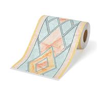 Autocollants for bordures de papier peint, bordures murales autocollantes en PVC, bordures murales rétro en relief, coins autocollants (6 x 10 cm x 10 m)(15 10.6cmx5m)
