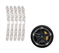Autocollants for Moyeux De Roues Incrustés De Diamants, Accessoires Extérieurs Professionnels for Automobiles, Enjoliveurs, Servant D'avertissement(5 pieces,Style B)