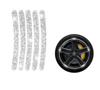 Autocollants for Moyeux De Roues Incrustés De Diamants, Accessoires Extérieurs Professionnels for Automobiles, Enjoliveurs, Servant D'avertissement(5 pieces,Style A)