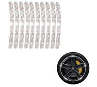 Autocollants for Moyeux De Roues Incrustés De Diamants, Accessoires Extérieurs Professionnels for Automobiles, Enjoliveurs, Servant D'avertissement(10 pieces,Style B)