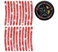 Autocollants for Moyeux De Roues Incrustés De Diamants, Accessoires Extérieurs Professionnels for Automobiles, Enjoliveurs, Servant D'avertissement(20 pieces,Style C)