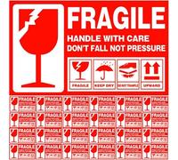 Autocollants Fragile 500 Pièces en Papier Rouge Adhésif Permanent