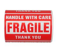 Autocollants Fragiles Rouges pour Colis, Étiquettes Adhésives | Papier Couché Autocollant, Application Rapide, Longue Durée, pour Cartons et Expédition en Entrepôt