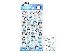 Autocollants gonflants en PVC en relief | 3D Panda Cartoon Bubble Decals Mini animaux mignons | Adhésifs décoratifs ludiques pour scrapbooking, journaux, étuis de téléphone et création