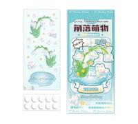 Autocollants gonflés 3D - Textures douces en relief, 40 autocollants de scène de dessin animé mignons ; Embellissements de carnet de journalisation ; Étiquettes adhésives en vinyle imperméable épais |