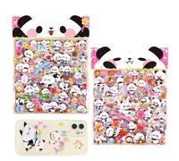 autocollants gonflés | Autocollants en relief en forme de petit panda | Décalcomanies de dessin animé pour scrapbooking, journal, planificateur, papeterie, album, travaux manuels, cadeaux de
