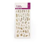 Autocollants 'Graine Créative' Feuillages or