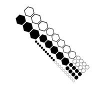 Autocollants graphiques en nid d'abeille - Auto de l'auto-auto | Autocollant corporel Hexagon Géométrique Modèle en vinyle Sticker | Decoration d'autocollant du corps côté voiture Accessoires extérieu