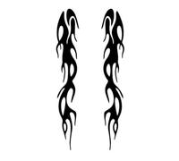 Autocollants Graphiques Incendie - Flamme étanche - Vinyle - Coque de Moto et bâton - Bandes réfléchissantes - Style de Course - Kit de décoration pour boîte à Outils, Chariot de Golf, SUV et