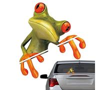 Autocollants grenouille - Autocollants imperméables en forme de grenouille relaxante | Autocollants fantaisie pour pare-brise de voiture, adorables décorations de bureau