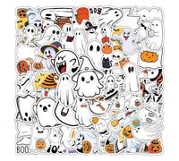 Autocollants Halloween 50 Pièces Décorations Fantômes Imperméables Et