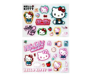 Autocollants Hello Kitty sous Licence Officielle Puffy Gadget Comprenant 32 Autocollants 3D en Forme de Chat de Dessin animé, Cadeau et Accessoire de décoration pour Femmes et Filles | Paladone