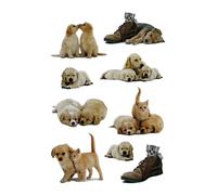Autocollants HERMA DECOR "Chiots" 3 feuilles à 9 autocollants