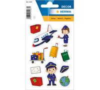 Autocollants HERMA DECOR "Pilot" en papier 3 feuilles à 11 autocollants