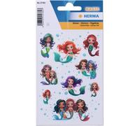 Autocollants HERMA MAGIC Mermaid film micacé 1 feuille à 9 autocollants